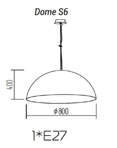 Подвесной светильник TopDecor Dome S6 09