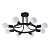 Потолочная люстра Arte Lamp A6063PL-8BK