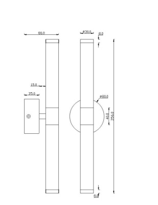 Настенный светильник Maytoni Technical Axis MOD106WL-L10G3K