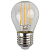 Лампа светодиодная филаментная ЭРА E27 7W 2700K прозрачная F-LED P45-7W-827-E27 Б0027948