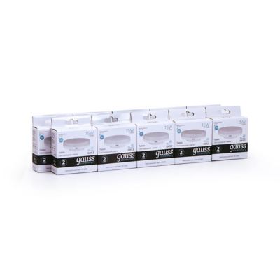 83825 Лампа Gauss Elementary GX53 15W 1080lm 4100K LED 1/10/100