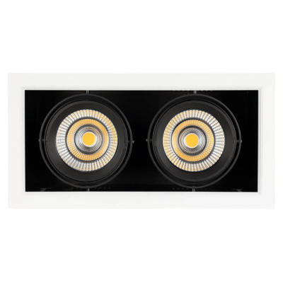 Встраиваемый светодиодный светильник Arlight CL-Kardan-S375x190-2x25W Warm3000 028863