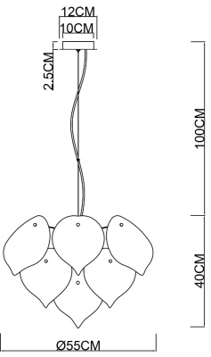 Подвесная люстра Arte Lamp PALMER