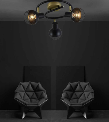 Спот Seven Fires Dzhuvela SF4706/3CA-GD-BK