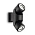 Уличный настенный светильник Ideal Lux Xeno AP2 Nero 129501