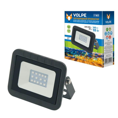Прожектор светодиодный Volpe 10W ULF-Q511 10W/Blue IP65 220-240В Black UL-00002557