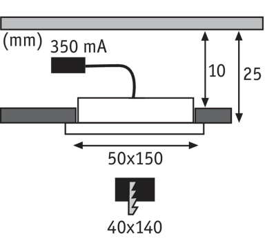 Мебельный светодиодный светильник Paulmann Micro Line Led Fleecy 93576