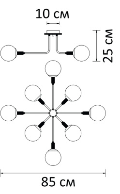 Потолочная люстра Arte Lamp OXFORD