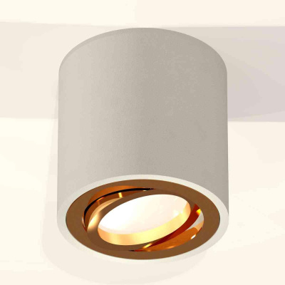 Комплект накладного светильника Ambrella light Techno Spot XS7533004 SGR/PYG серый песок/золото желтое полированное (C7533, N7004)