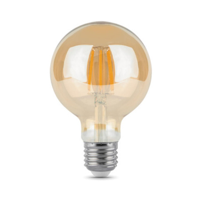 105802006 Лампа Gauss LED Filament G95 E27 6W Golden 550lm 2400K 1/20
