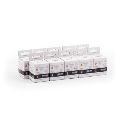 13517 Лампа Gauss LED Elementary MR16 GU5.3 7W 530lm 3000K 1/10/100