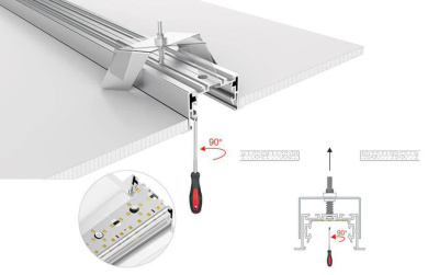 Профиль с рассеивателем Arlight S2-LINIA69-F-2500 ANOD+OPAL 021177