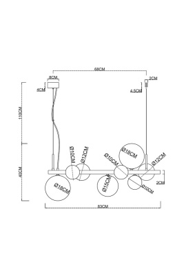 Подвесная люстра Arte Lamp VINCENT