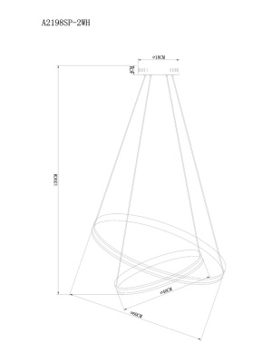 Подвесная люстра Arte Lamp MERIDIANA