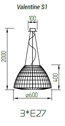 Подвесной светильник TopDecor Valentine S1 01 05p
