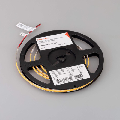 Светодиодная лента Arlight 9W/m 400LED/m CSP теплый белый 2,5M 039046