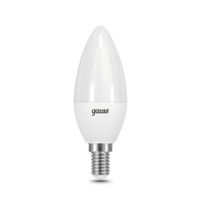 103101107 Лампа Gauss LED Свеча E14 6.5W 520lm 3000К 1/10/100