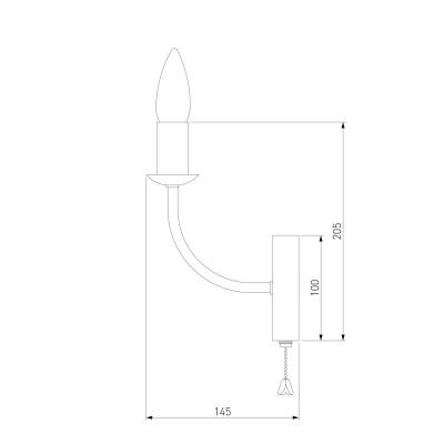 Бра Eurosvet Santi 60139/1 золото