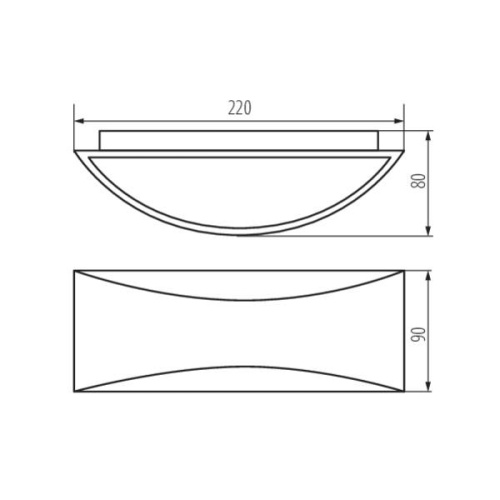 Фасадный светильник Kanlux BISO LED EL 8W-GR 29260