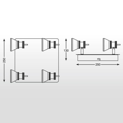 Светодиодный спот Zumaline Moli CK170205-4