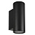 Уличный настенный светодиодный светильник Arlight LGD-Forma-Wall-Twin-R90-2x12W Warm3000 037253