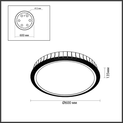 Потолочный светодиодный светильник Odeon Light Asturo 4994/75L