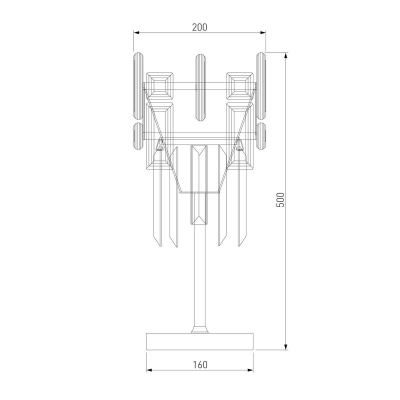 Настольная лампа Bogates Lago 01108/1 Strotskis