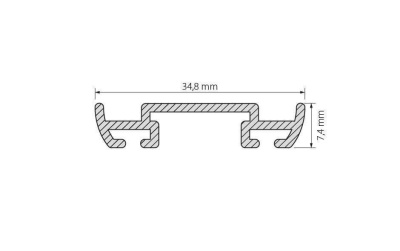 Профиль Arlight PHS-A-Base-H7.4-2000 Anod 019863