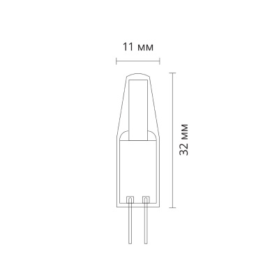 Светодиодная лампа Arte Lamp LUGO Капсульная 1.5W 150Lm 4000К G4