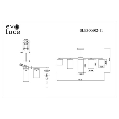 Потолочная люстра Evoluce Essenza SLE300602-11