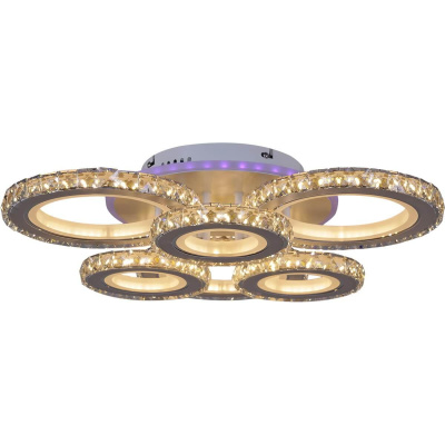 Потолочная светодиодная люстра Reluce 03900-0.3-3+3B WH+CR (RGB)