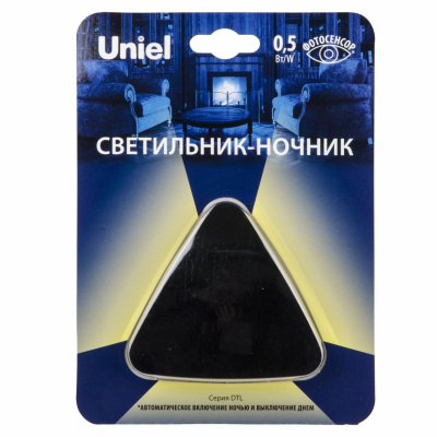 Светильник-ночник Uniel DTL-320 Треугольник/Black/Sensor UL-00007224