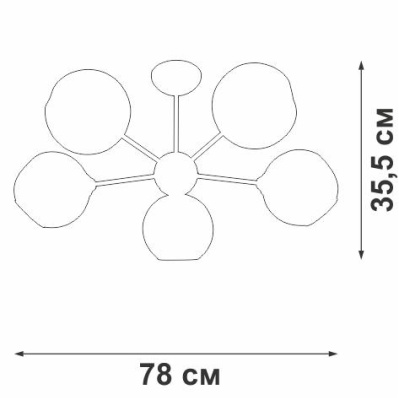 Подвесная люстра Vitaluce V4321/5PL