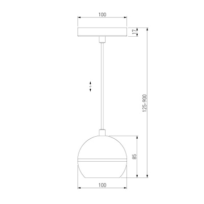 Подвесной светодиодный светильник Elektrostandard DLS023 9W 4200K черный/золото a047804