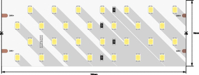 Светодиодная лента Lumker 26W/m 280LED/m 2835SMD теплый белый 2,5M 003150