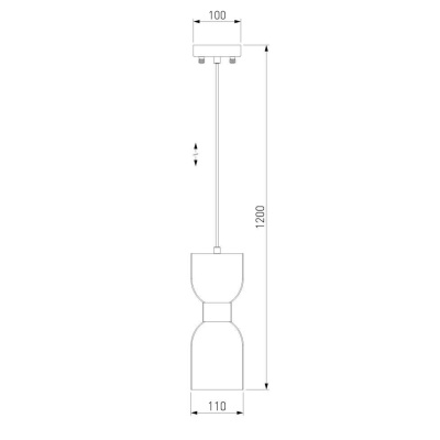 Подвесной светильник Eurosvet Tandem 50118/1 латунь
