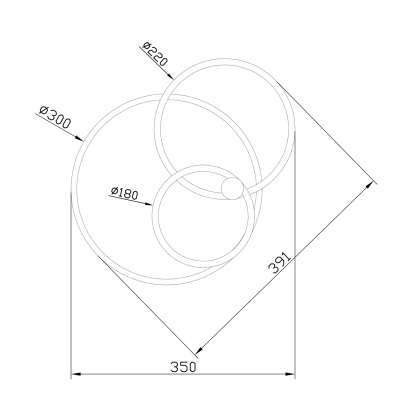 Escada 10213/2 LED*33+23W Chrome/Gold