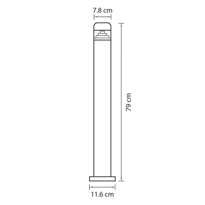 Уличный светодиодный светильник Lightstar Raggio 376705
