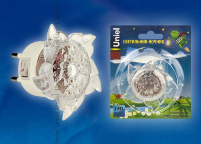 Настенный светодиодный светильник Uniel Детская серия DTL-308-Цветок/RGB/4LED/0,5W 10320