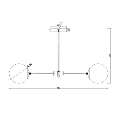 Escada 2110/6P E14*40W Satin nickel