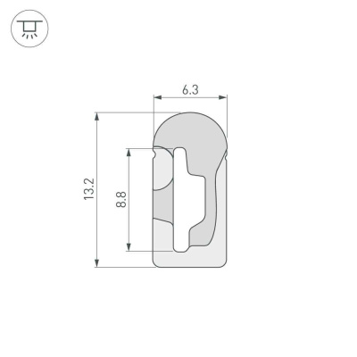 Профиль Arlight WPH-Flex-0613-Side-S8-20m White 041087