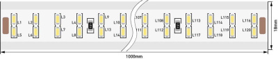 Светодиодная влагозащищенная лента SWG 20W/m 240LED/m 3014SMD холодный белый 50M 001756