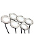 Встраиваемый светодиодный светильник Arlight KT-R-6x0.5W Led Day White 12V 018238