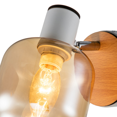 Escada 10177/1A E14*40W White/Chrome/Wood