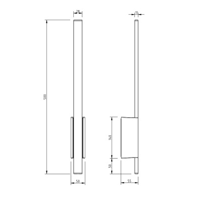 Escada 30009W/01 LED*9W IP54 Black