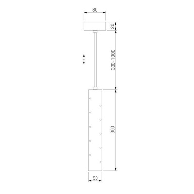 Подвесной светодиодный светильник Elektrostandard Bong 50214/1 Led черный жемчуг a055668