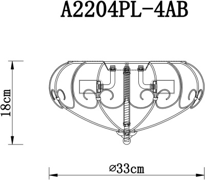 Потолочная люстра Arte Lamp VENEZIA