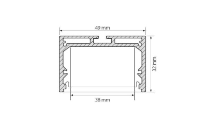 Профиль Arlight SL-LINE-4932-2000 ANOD 019308