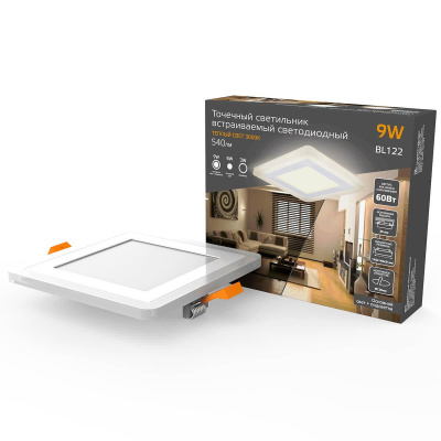 Встраиваемый светодиодный светильник Gauss Backlight BL122
