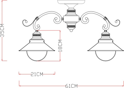 Потолочная люстра Arte Lamp GRAZIOSO